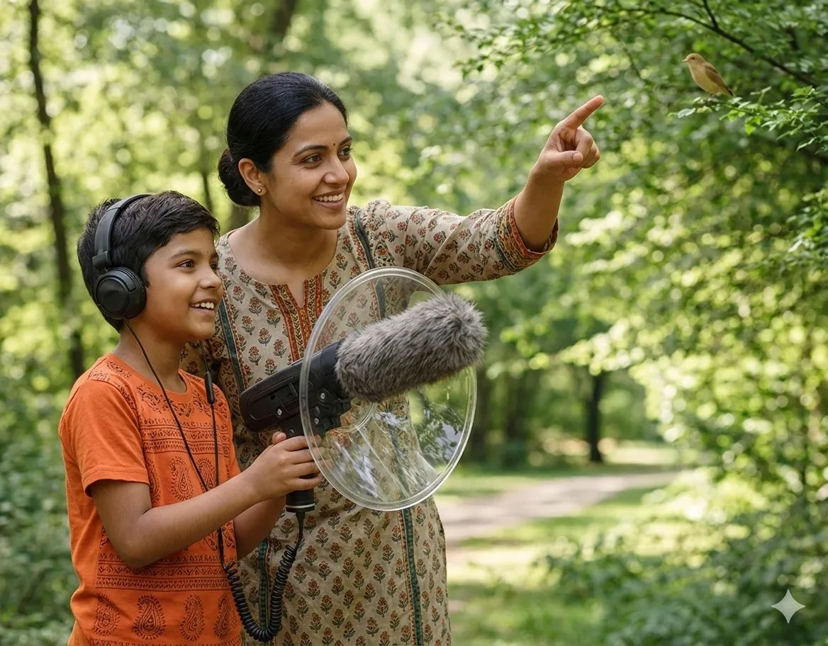 Person wearing headphones, enjoying sound