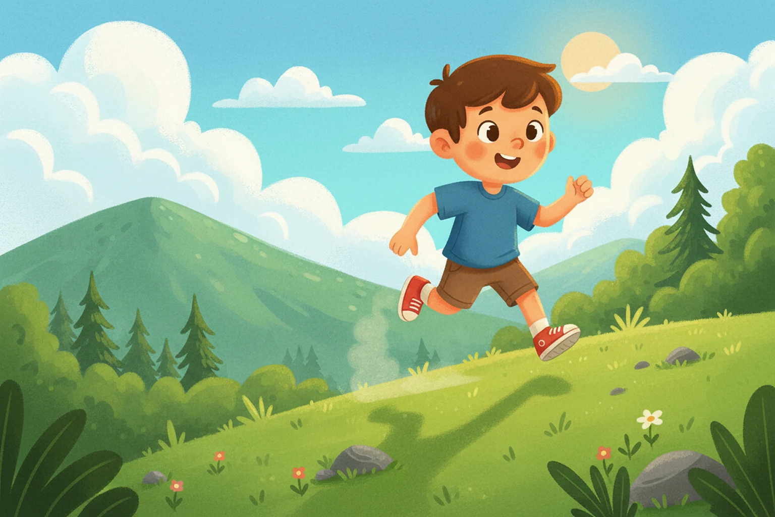 Child astronaut illustration