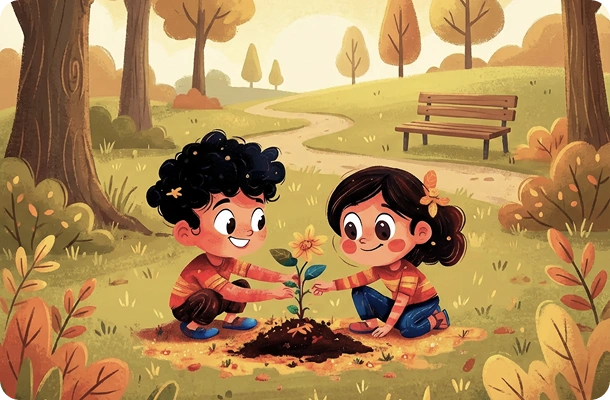 Children collaborating in creative arts